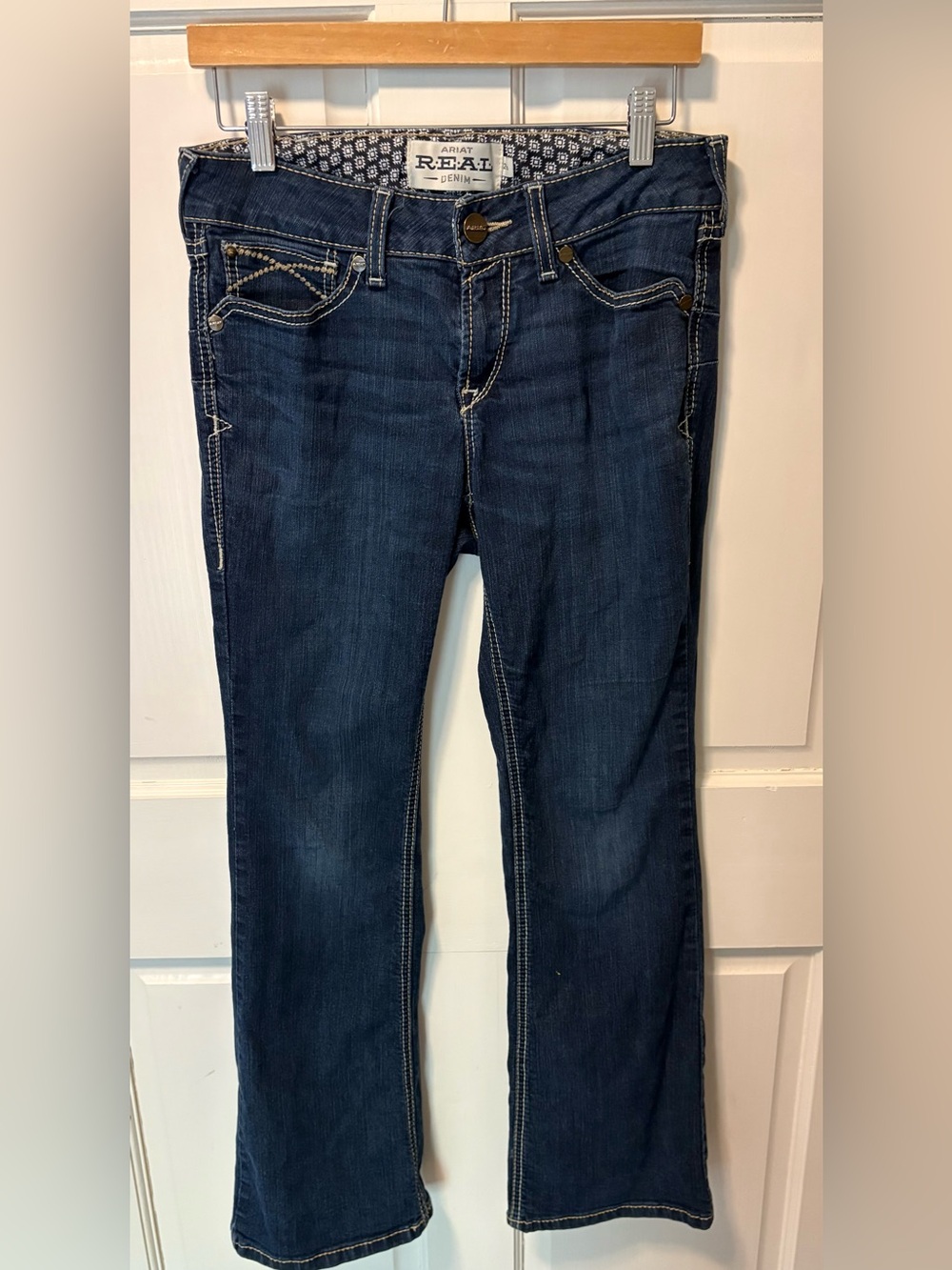 Ariat Real perfect rise Contessa bootcut Nashville dark wash denim jeans 29s 8